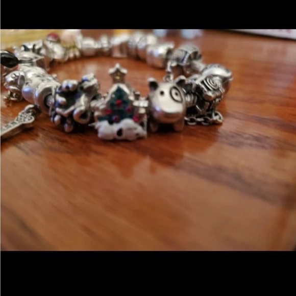 Snoopy barcelet. Pandora chatms camomilia & pandora. Bracelet 18 cms.lovers pets - Picture 7 of 10